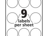 Avery Circle Label Template Avery White Print to the Edge Round Labels