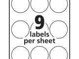 Avery Circle Labels Template Avery White Print to the Edge Round Labels