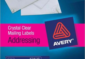 Avery Clear Labels Template Avery Crystal Clear Address Labels L7563 25 Avery