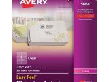 Avery Clear Labels Template Avery Matte Clear Easy Peel Shipping Labels Zerbee