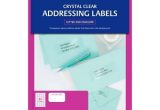 Avery Clear Labels Template Crystal Clear Address Labels 959022 Avery Australia