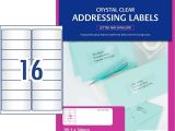 Avery Clear Labels Template Crystal Clear Address Labels 959050 Avery Australia