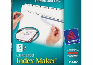 Avery Easy Apply 8 Tab Template Home Office Supplies Binders Accessories Binder