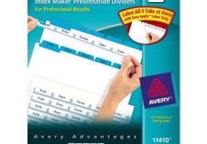 Avery Easy Apply Label Strips 5 Tab Template Printer