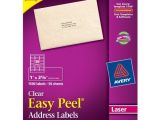 Avery Easy Peel Labels Template 5160 Avery Easy Peel White Return Address Labels for Laser
