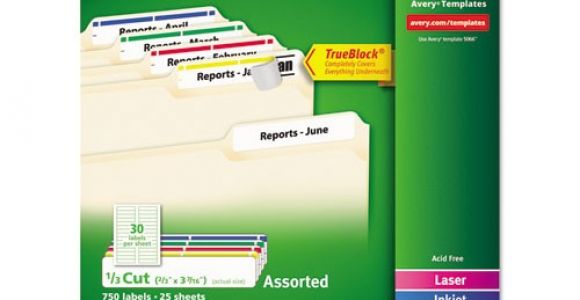 Avery File Folder Label Templates Ave5266 Avery Permanent File Folder Labels Zuma