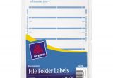Avery File Folder Label Templates Avery Permanent 1 3 Cut File Folder Labels Ave05206