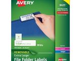 Avery File Folder Label Templates Avery Removable Extra Large File Folder Labels 1 3 Cut