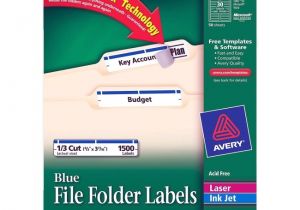 Avery File Folder Label Templates Printer