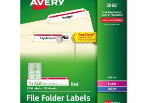 Avery File Folder Template Avery Permanent File Folder Labels Ave5066 72782050665