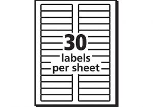 Avery Filing Labels 5366 Template Avery Permanent File Folder Labels with Trueblock White