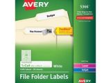 Avery Filing Labels 5366 Template Avery Permanent Self Adhesive Laser Inkjet File Folder