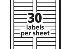 Avery Filing Labels Template Mailing Label Templates 30 Per Sheet and Avery Permanent