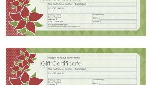 Avery Gift Certificate Template Christmas Gift Certificate Template Christmas Gift