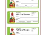Avery Gift Certificate Template Christmas Gift Templates Free and Easy Options
