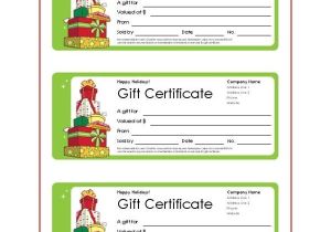 Avery Gift Certificate Template Christmas Gift Templates Free and Easy Options