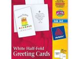 Avery Greeting Card Templates Avery Half Fold Greeting Cards for Inkjet Printers 5 5