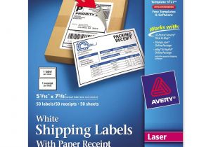 Avery Half Page Labels Template Avery Rectangle 5 06 Quot X 7 63 Quot Shipping Label with Paper