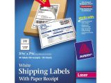 Avery Half Sheet Shipping Label Template Avery Rectangle 5 06 Quot X 7 63 Quot Shipping Label with Paper