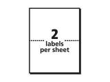Avery Half Sheet Shipping Label Template Avery Shipping Labels with Trueblock Technology 3 X 4