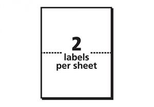 Avery Half Sheet Shipping Label Template Avery Shipping Labels with Trueblock Technology 3 X 4