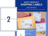 Avery Half Sheet Shipping Label Template Shipping Labels with Trueblock 959008 Avery Australia