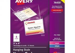 Avery Hanging Name Badges 74459 Template Avery Hanging Name Badges Ave74459 Ebay