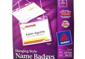 Avery Hanging Name Badges 74459 Template Avery Laser and Inkjet Hanging Name Badges 3 Quot X 4 Quot 100pk