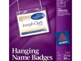 Avery Hanging Name Badges 74459 Template Avery Name Badge Template Beepmunk