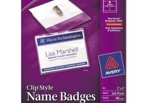 Avery Hanging Name Badges 74459 Template Bettymills Avery Garment Friendly Clip Style Name