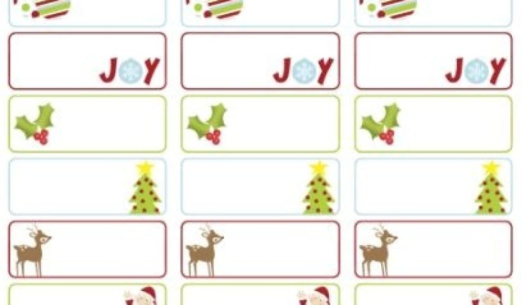 Avery Holiday Labels Templates Avery Christmas Label Template