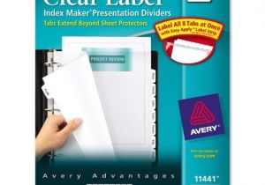 Avery Index Maker 8 Tab Template Avery Index Maker Extra Wide Tab Dividers Ld Products