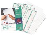 Avery Index Maker 8 Tab Template Avery Label Index Maker Dividers White 8 Tabs Divider 5