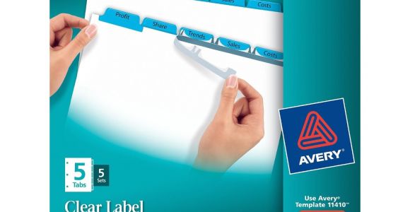 Avery Index Maker Clear Label Dividers 12 Tab Template Avery Index Maker Clear Label Dividers Easy Apply Label