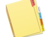 Avery Inserts for Dividers 5 Tab Template Avery Big Tab Insertable Dividers 5 Tab Ld Products