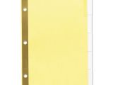 Avery Inserts for Dividers 5 Tab Template Insertable Standard Tab Dividers 5 Tab 8 1 2 X 5 1 2