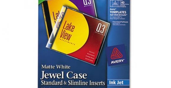 Avery Jewel Case Insert Template Avery Inkjet Cd Dvd Jewel Case Inserts Ave8693 Shoplet Com