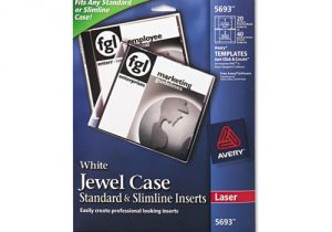 Avery Jewel Case Insert Template Avery Laser Cd Dvd Jewel Case Inserts Ave5693 Shoplet Com
