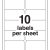 Avery Labels 10 Per Sheet Template Avery 10 Labels Per Sheet Template Ondy Spreadsheet
