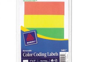 Avery Labels 5436 Template Avery Removable Print or Write Color Coding Labels 1 X 3
