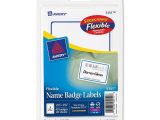 Avery Labels Name Badge Template Avery Blue Border Name Badge Label Ld Products