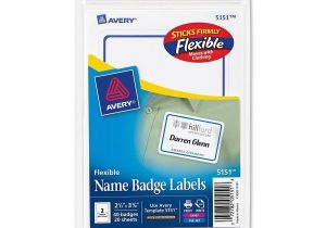 Avery Labels Name Badge Template Avery Blue Border Name Badge Label Ld Products
