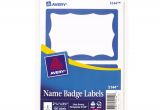 Avery Labels Name Badge Template Avery Self Adhesive Name Badge Labels Blue Border 100