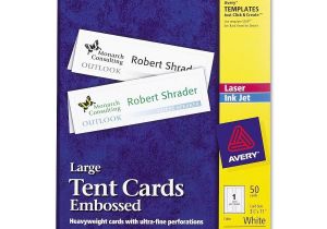 Avery Large Tent Card Template Avery Tent Card Ld Products