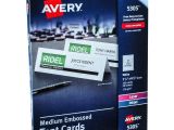 Avery Large Tent Cards 5305 Template Avery 5305 Medium Embossed Tent Cards 2 1 2 X 8 1 2