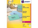 Avery Laser Label Templates Avery L7563 Clear Laser Printer Labels 99 1×38 1mm 14