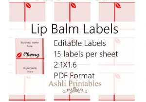Avery Lip Balm Template Printable Lip Balm Label Template top Label Maker