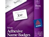 Avery Name Badge Template 5392 Avery Insertable 3 X 4 Inch White Name Badges 100 Count