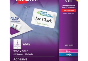 Avery Name Badge Template 5395 Avery 5395 Adhesive Name Badges the Office Dealer