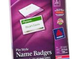 Avery Name Badges Template Avery 74549 Pin Style Name Badges